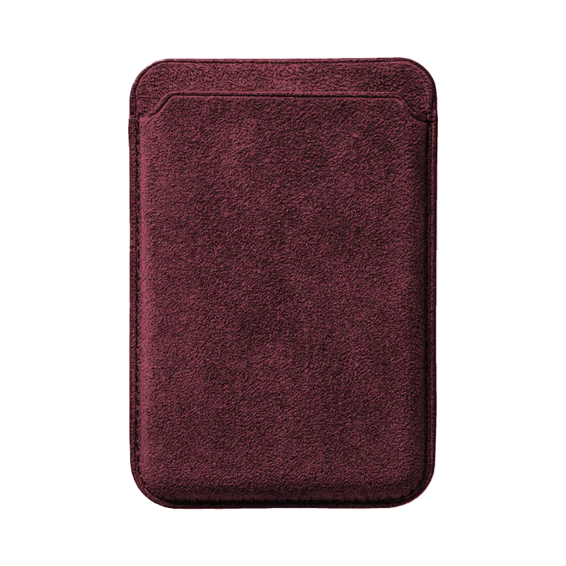 Alcantara MagSafe Wallet - Rosso Firenze