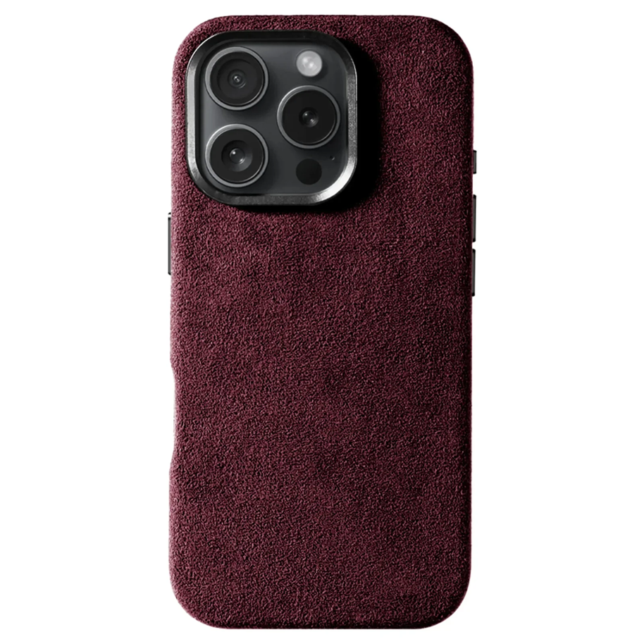 Alcantara Case for iPhone – Rosso Firenze