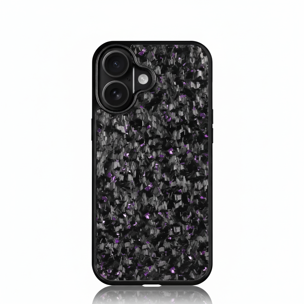 Forged Carbon Case for iPhone – Purple